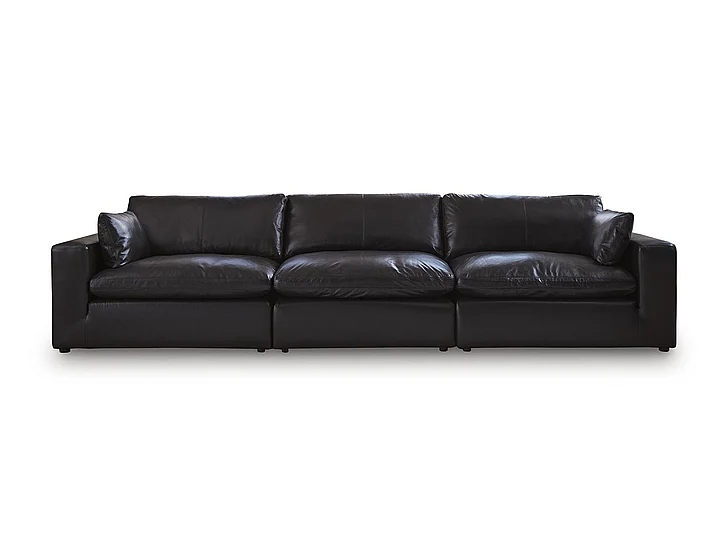 Emilia 3-Piece Sectional Sofa in Black 30902S2