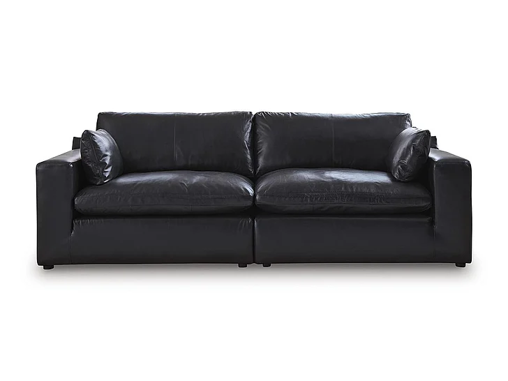Emilia 2-Piece Sectional Loveseat in Black 30902S1