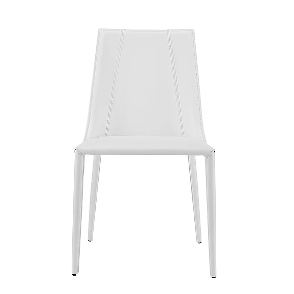 Euro Style Kalle Side Chair in White 30914-WHT-MP1