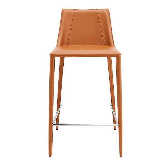 Euro Style Kalle Counter Stool in Cognac (Seat Height: 26") 30916-COG-MP1