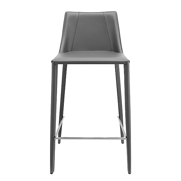 Euro Style Kalle Counter Stool in Gray (Seat Height: 24") 30917-GRY-MP1
