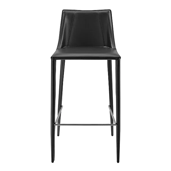 Euro Style Kalle Bar Stool in Black 30918-BLK-MP1