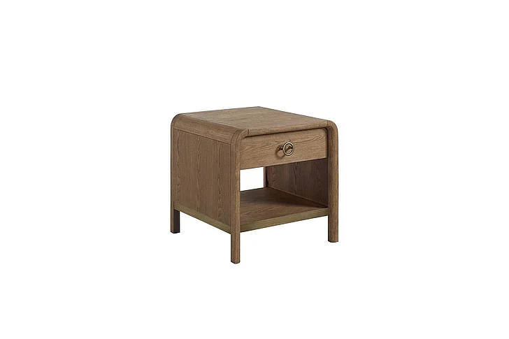 Emma Mason Signature Aurelia Waterfall End Table in Latte
