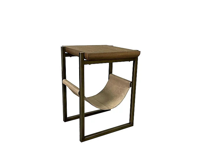 Emma Mason Signature Aurelia Sling Chairside Table in Latte