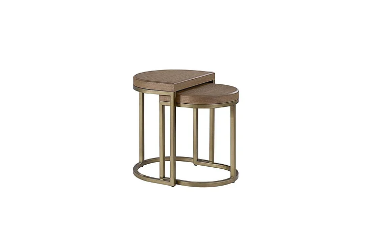 Emma Mason Signature Aurelia Bridges Nesting Table in Latte