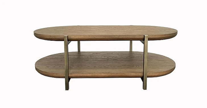 Emma Mason Signature Aurelia Bridges Cocktail Table in Latte
