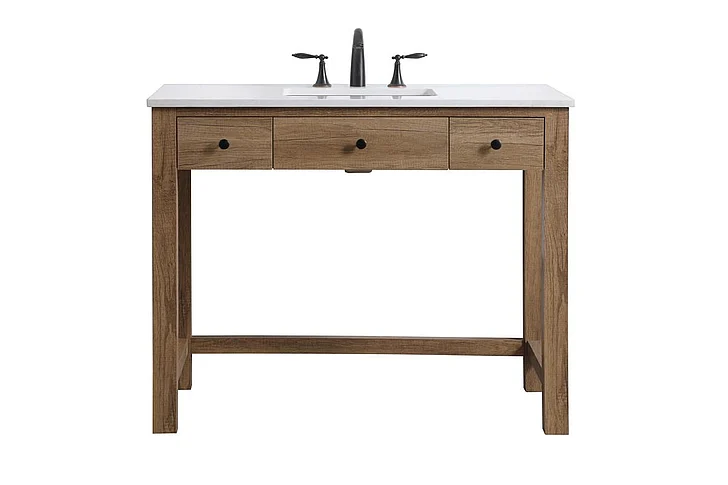 Elegant 42 In. Ada Compliant Bathroom Vanity in Natural Oak VF14842NT