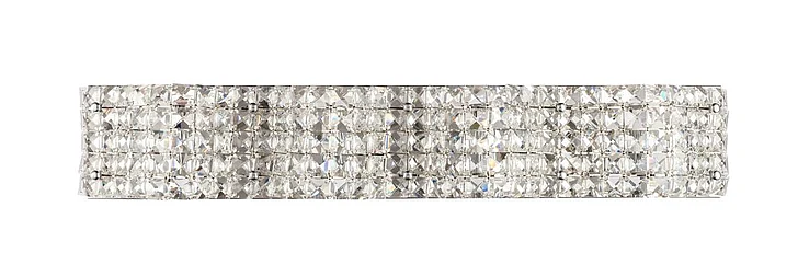 Elegant Ollie 4 Light Chrome and Clear Crystals Wall Sconce LD7017C CLOSEOUT