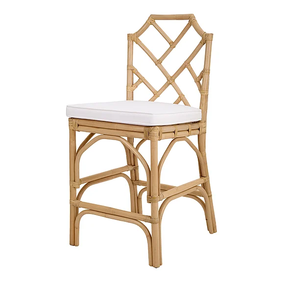 NPD Kara Rattan Counter Stool, Natural (Set of 2) 3100017-N