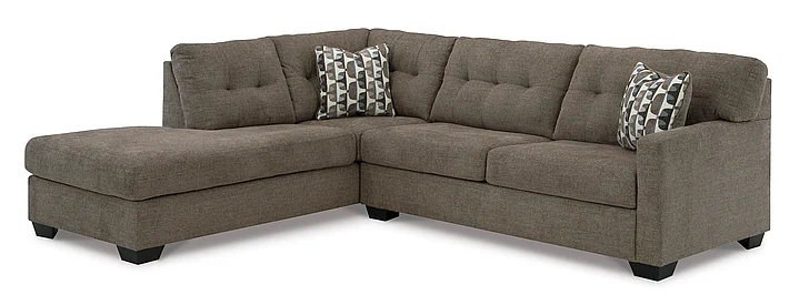 Mahoney 2-Piece Sectional with Chaise in Chocolate 31005S1
