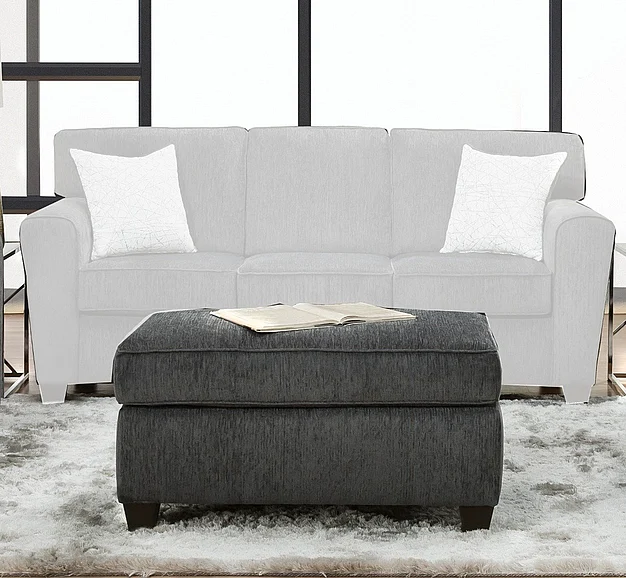 Peak Living 3100 Ottoman in Tofino Kohl 3105-1642 CUSTOM ITEM