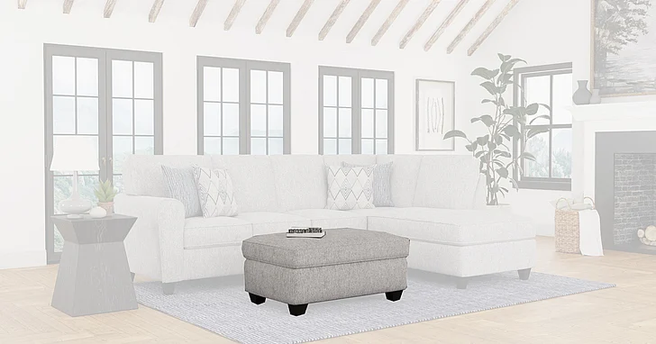 Peak Living 3100 Storage Ottoman in M11240 Mist CUSTOM ITEM