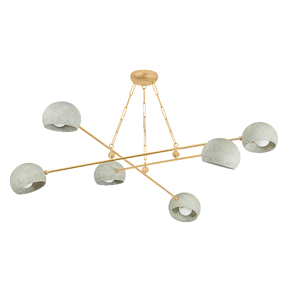 Hudson Valley Lighting Turner Chandelier 3106-VGL/LWP