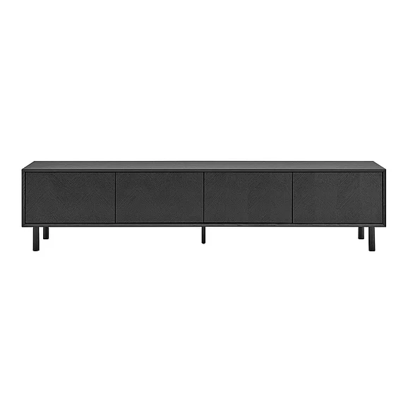 Euro Style Kayla 85" Media Stand in Black 31152-BLK