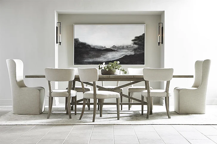 Bernhardt Albion 9pc Dining Set in Pewter - SET B