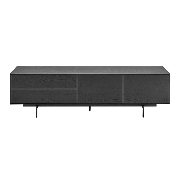 Birmingham 71" Media Stand in Black 31160BLK-KIT