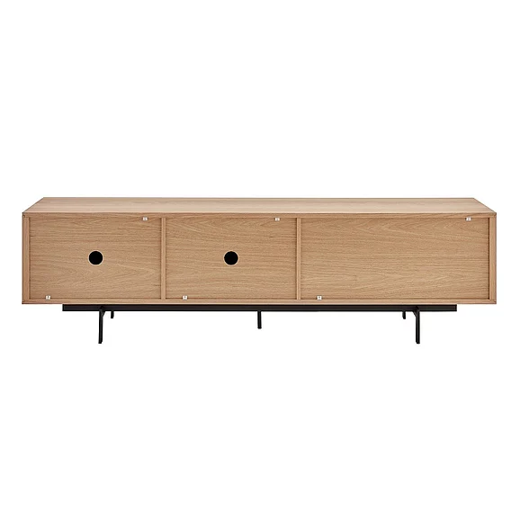 Euro Style Birmingham 71" Media Stand in Oak 31160OAK-KIT