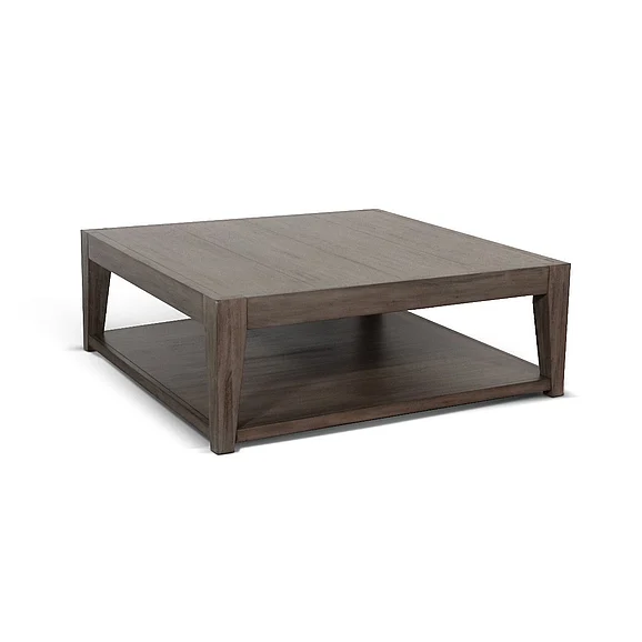 Sunny Designs Doe Valley Doe Valley Mahogany Wood Coffee Table with Casters in Light Brown in Buckskin 3148BU-C2