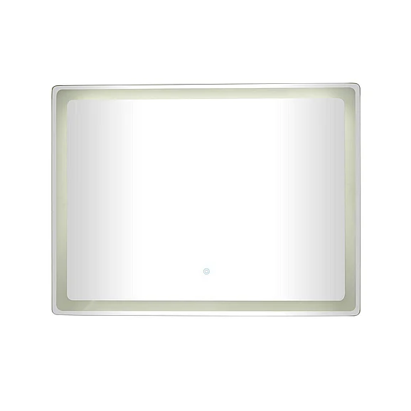 UMA Silver Glass Room LED Mirror, 39" x 1" x 30" | 31579 CLOSEOUT