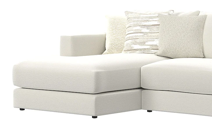 Jackson Furniture Amelia LSF Chaise in Chalk 316575/153311/163611