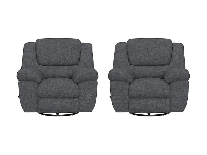 Catnapper Trifecta Power Wall Hugger Recliner in Smoke 61650-4 (Set of 2)