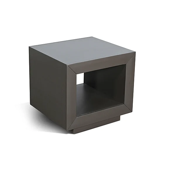 Sunny Designs Modern Square End Table with Open Storage in Urban Bronze 3191UB-E