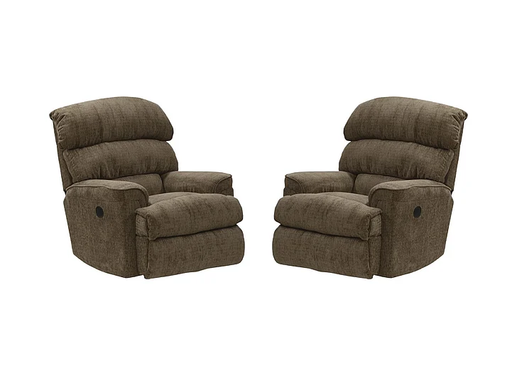 Catnapper Pearson Power Wall Hugger Recliner in Coffee (Set of 2)
