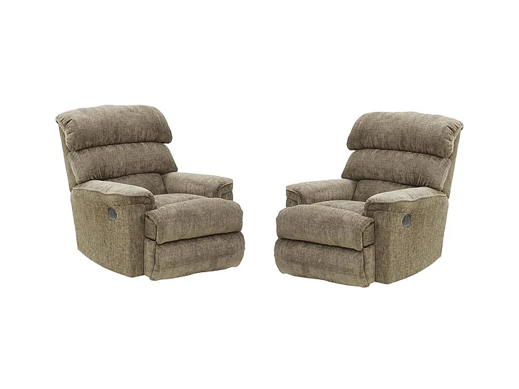 Catnapper Pearson Power Wall Hugger Recliner in Mocha (Set of 2)