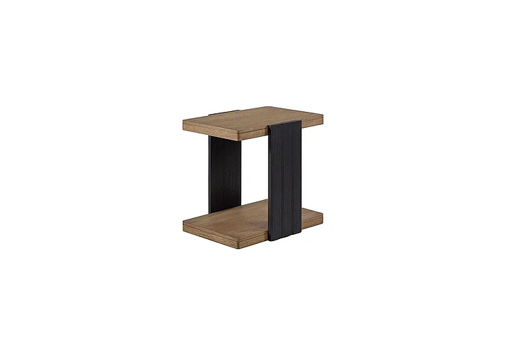 Emma Mason Signature Aurelia Channel Chairside Table in Latte