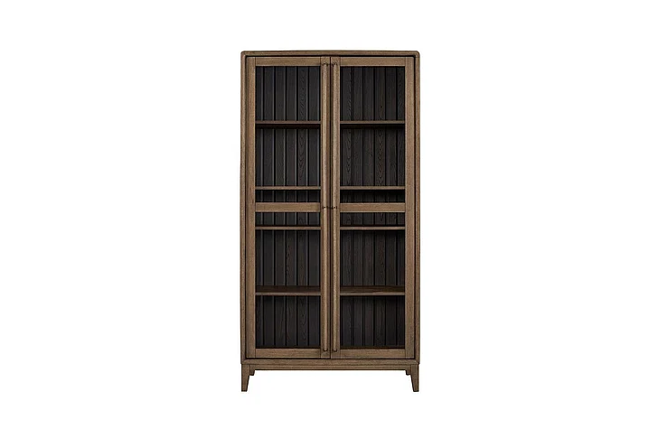Emma Mason Signature Aurelia Latte & Peppercorn Display Cabinet in Peppercorn
