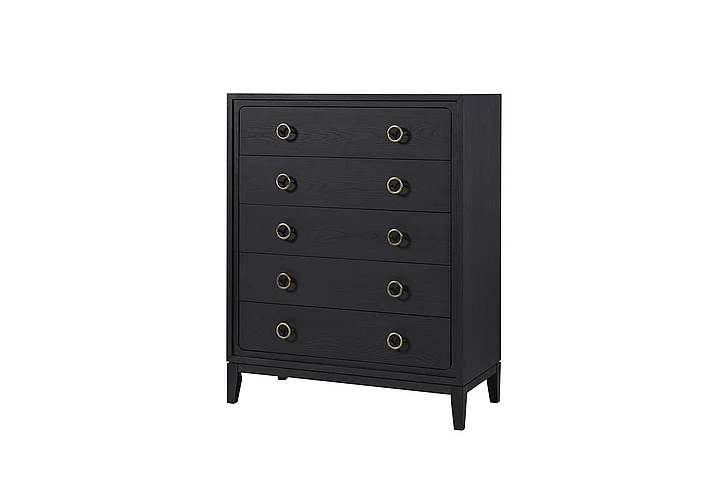Emma Mason Signature Aurelia 5 Drawer Chest in Peppercorn