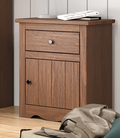 Pine Crafter Furniture Heartland Nightstand in Mahogany Brown 32X-Mah CLOSEOUT