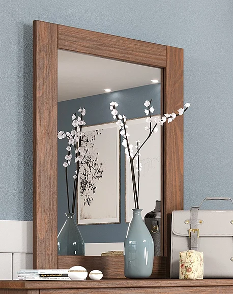 Pine Crafter Furniture Heartland Mirror in Mahogany Brown 31X-Mah CLOSEOUT