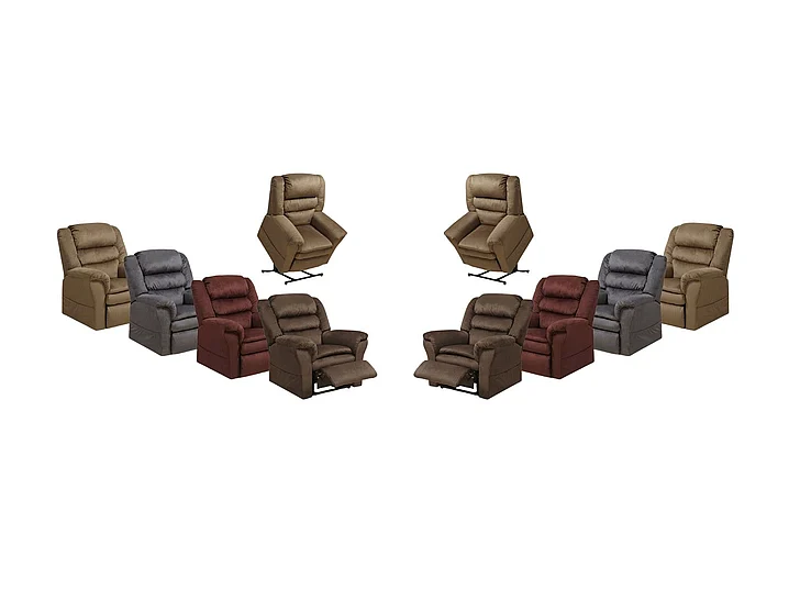 Catnapper Preston Power Lift Recliner in Smoke (Set of 2)