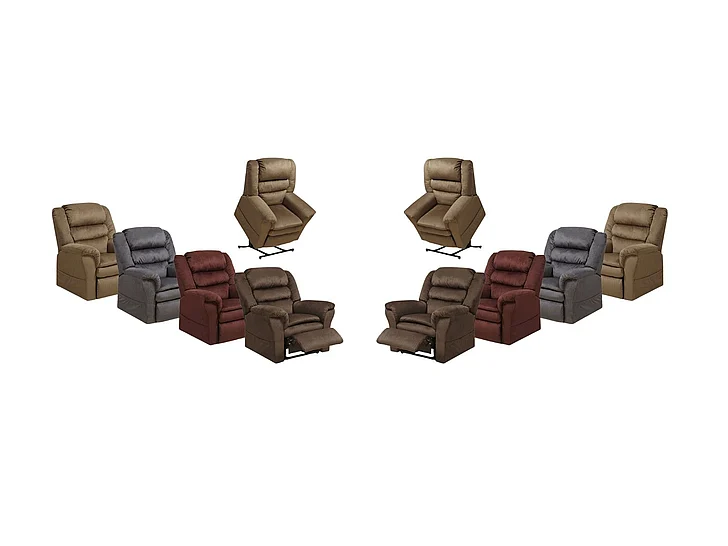Catnapper Preston Power Lift Recliner in Mocha (Set of 2)