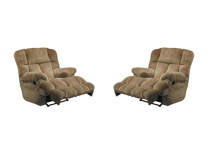 Catnapper Cloud 12 Rocker Recliner in Camel (Set of 2)