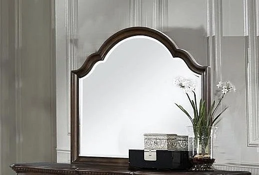 Emma Mason Signature Riverbend Mirror in Warm Mahogany