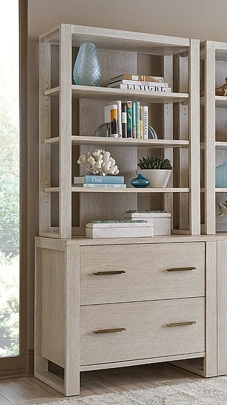 Sligh Silverstone Hewitt File Chest w/ Deck in Taupe