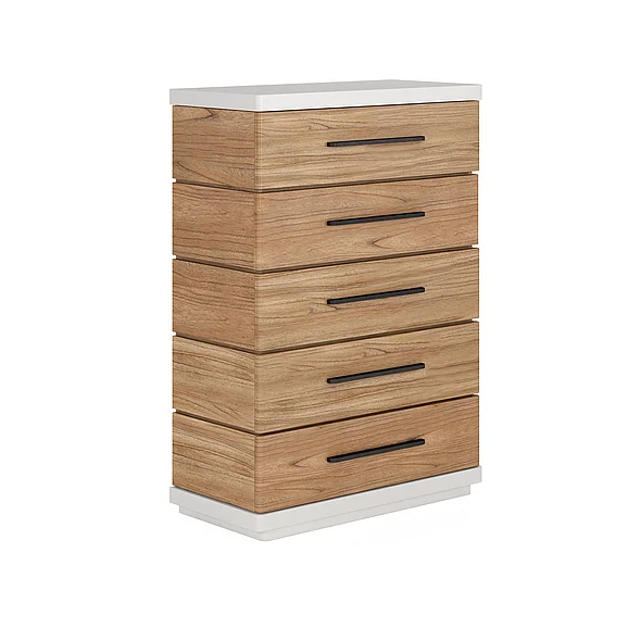 A.R.T. Furniture Portico Drawer Chest in Sienna, White Plaster 323150-3351