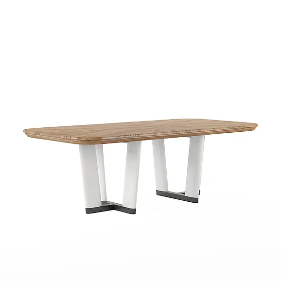 A.R.T. Furniture Portico Rectangular Dining Table in Sienna, White Plaster 323221-3351