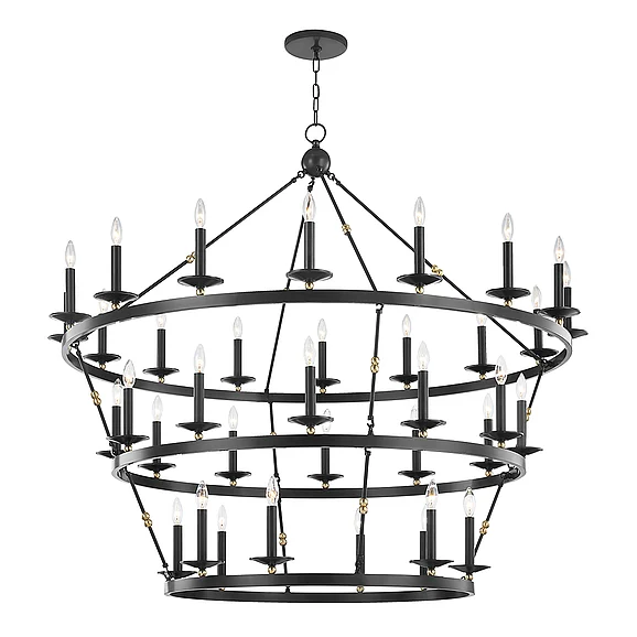 Hudson Valley Lighting Allendale Chandelier 3258-AOB