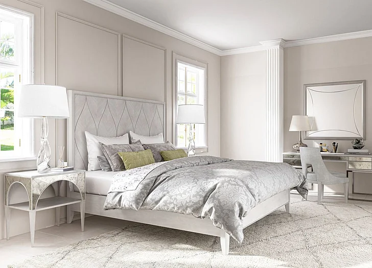 A.R.T. Furniture Mezzanine 2-Piece Panel Bedroom Set in Dove Gray