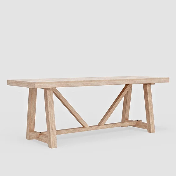 Alpine Furniture Raquel Rectangular Dining Table in Driftwood 3269-01