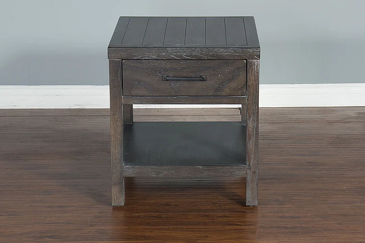 Sunny Designs Dundee End Table in Kettle Black 3271KB-E CLOSEOUT