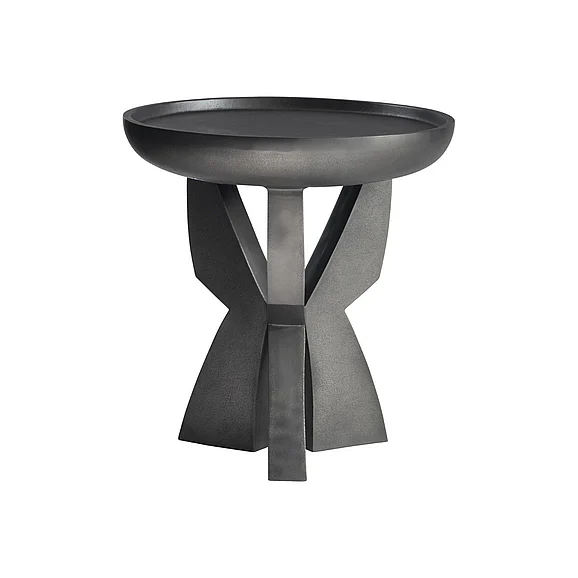 Bernhardt Mazo Side Table in Black Nickel 328400 PROMO