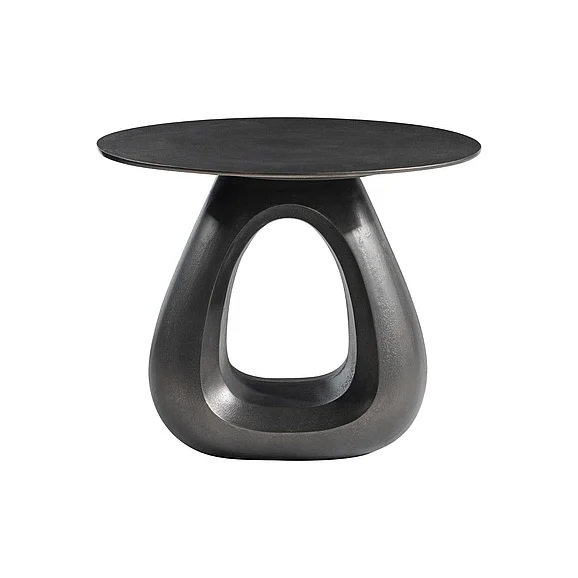Bernhardt Ursa Side Table in Black Nickel 328405 PROMO