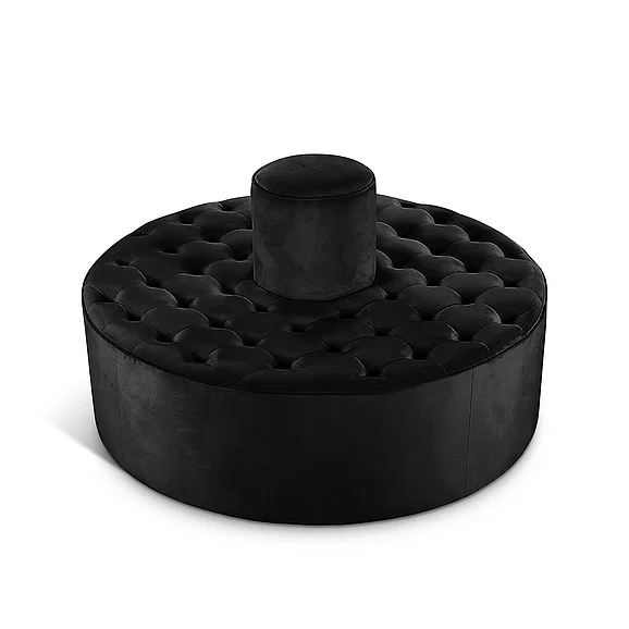 Meridian Banquet Velvet Roundabout in Black Velvet 104Black