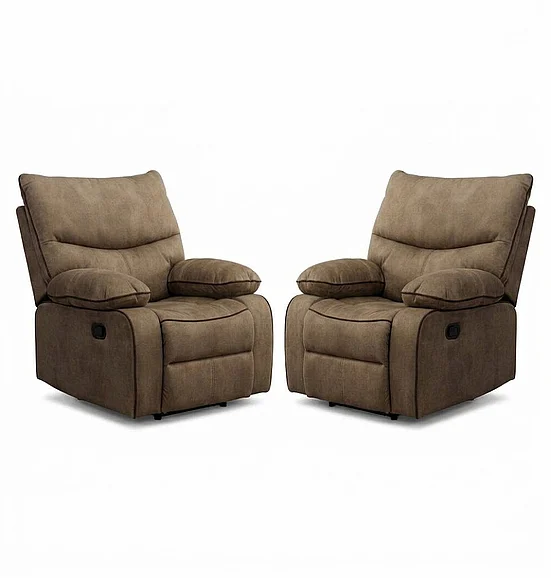 McFerran Home Furnishing SF1008 Power Recliner in Brown SF1008-C (Set of 2)