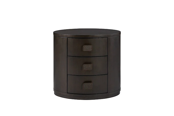 Emma Mason Signature Pamela 3 Drawer Oval Nightstand