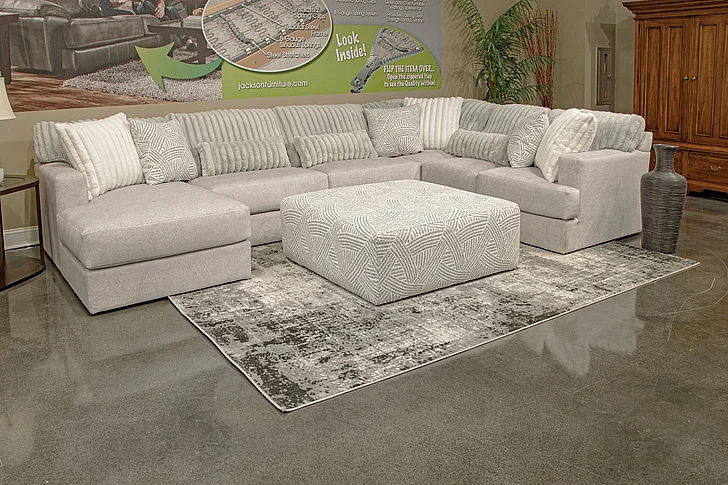 Jackson Logan Armless Sofa in Moonstruck 3303-30/1847-18/1998-18